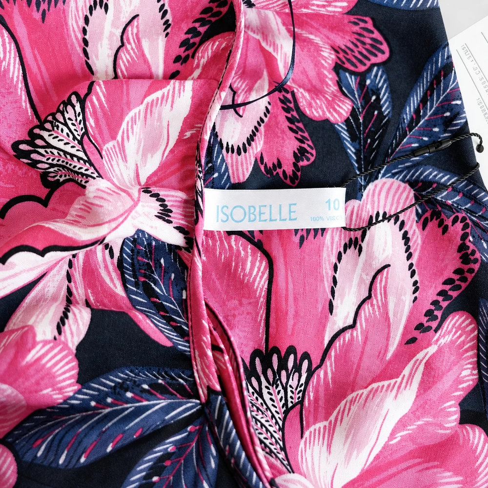 Pink Floral Handkerchief-Hem Slip Dress alternate garment angle